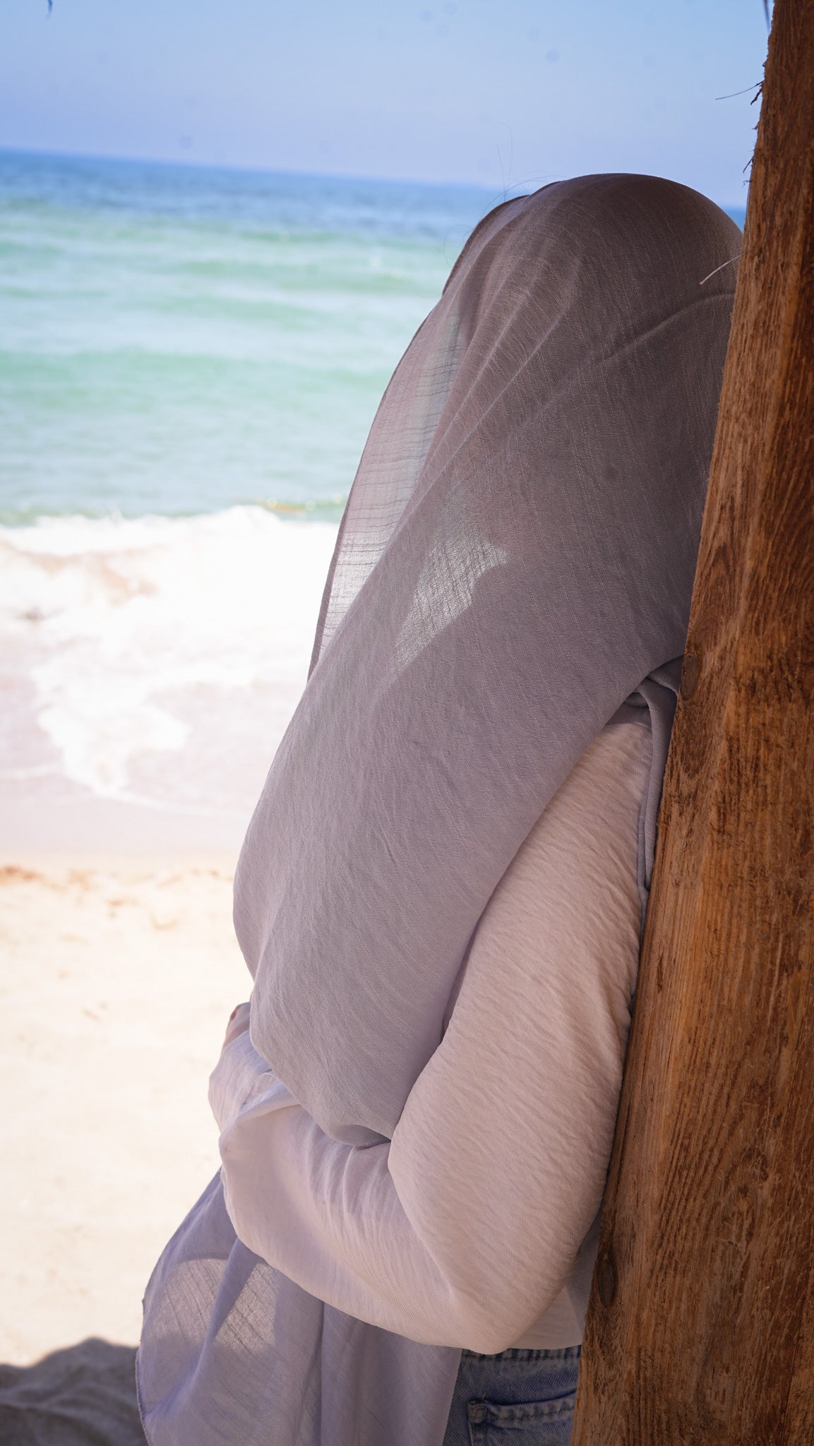 Greyish blue linen