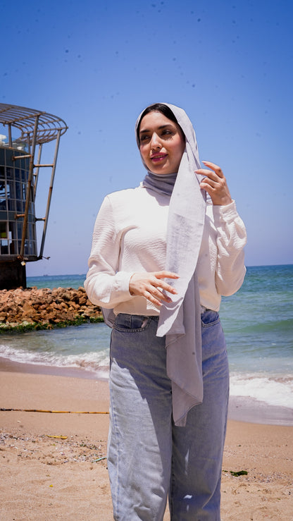 Greyish blue linen