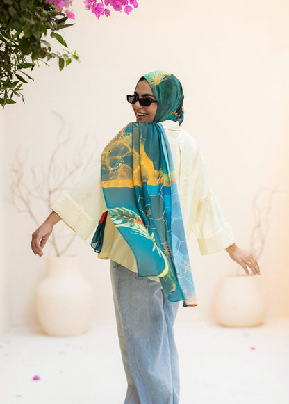 Nubian aura in chiffon