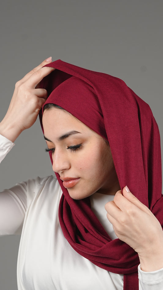 Burgundy - Premium Modal Jersey Duo set